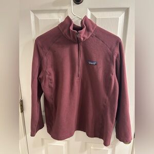 Patagonia Maroon Fleece Pullover